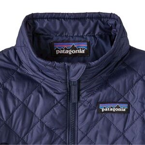 Patagonia Kids Nano Puff Brick Quilted Insulated Jacket Navy blue